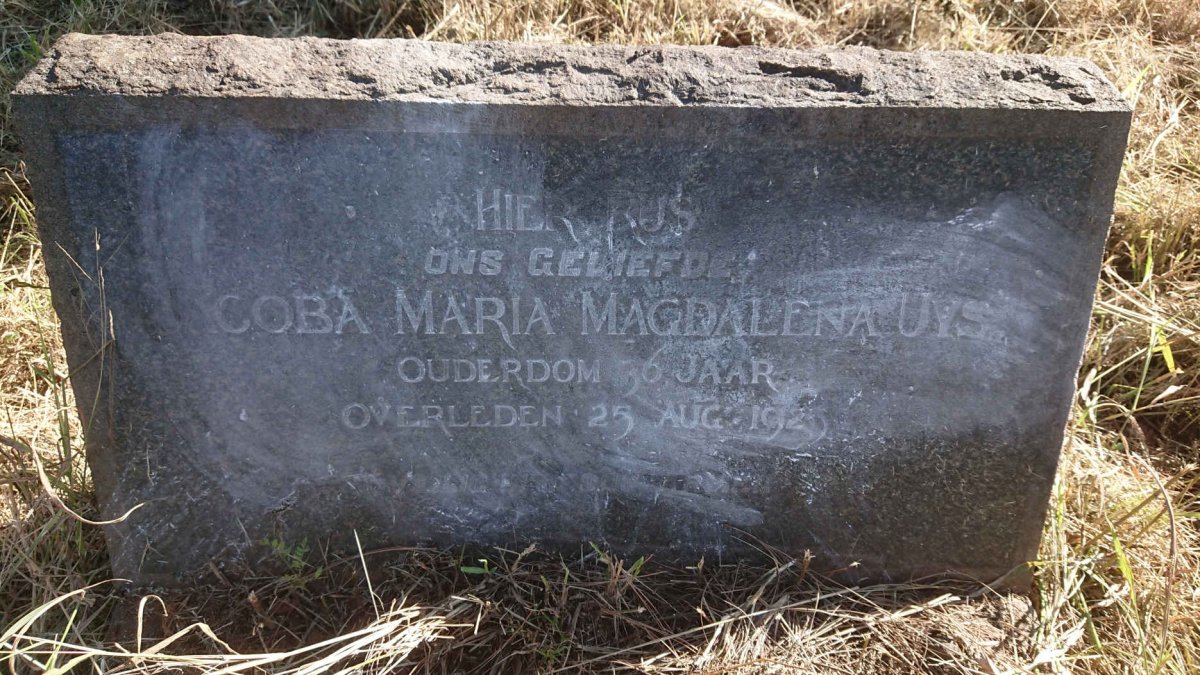 UYS Jacoba Maria Magdalena -1925