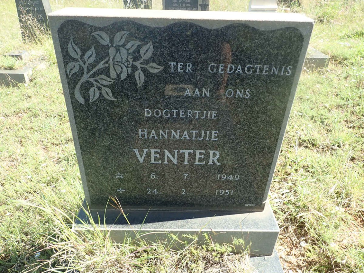 VENTER Hannatjie 1949-1951