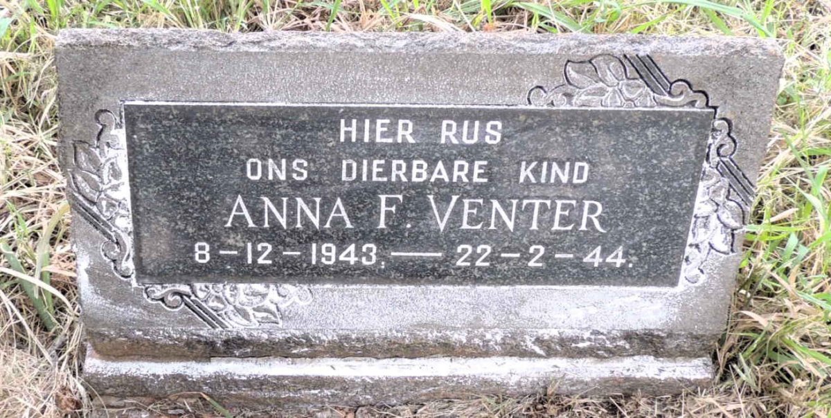 VENTER Anna F. 1943-1944