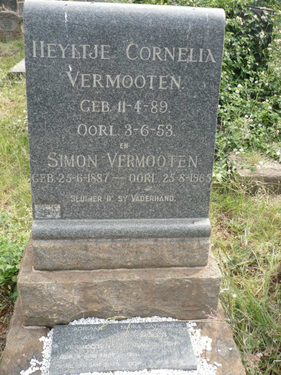 VERMOOTEN Simon 1887-1965 &amp; Heyltje Cornelia 1889-1953