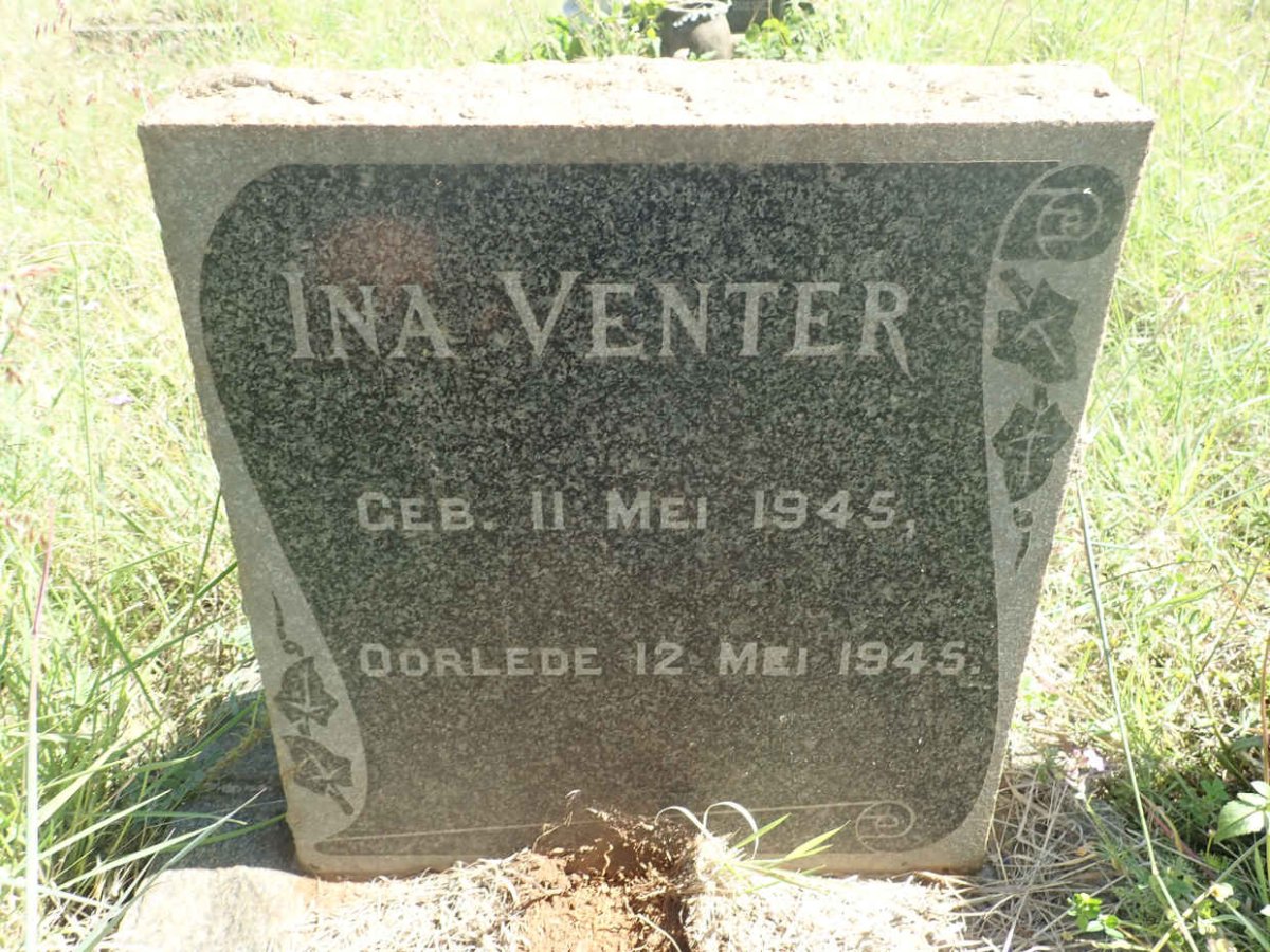 VENTER Ina 1945-1945