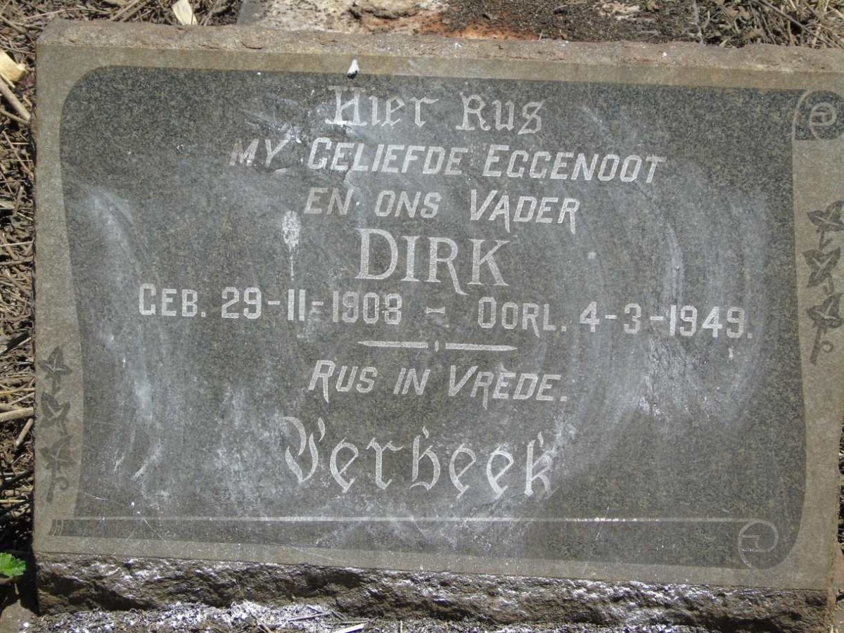VERBEEK Dirk 1908-1949