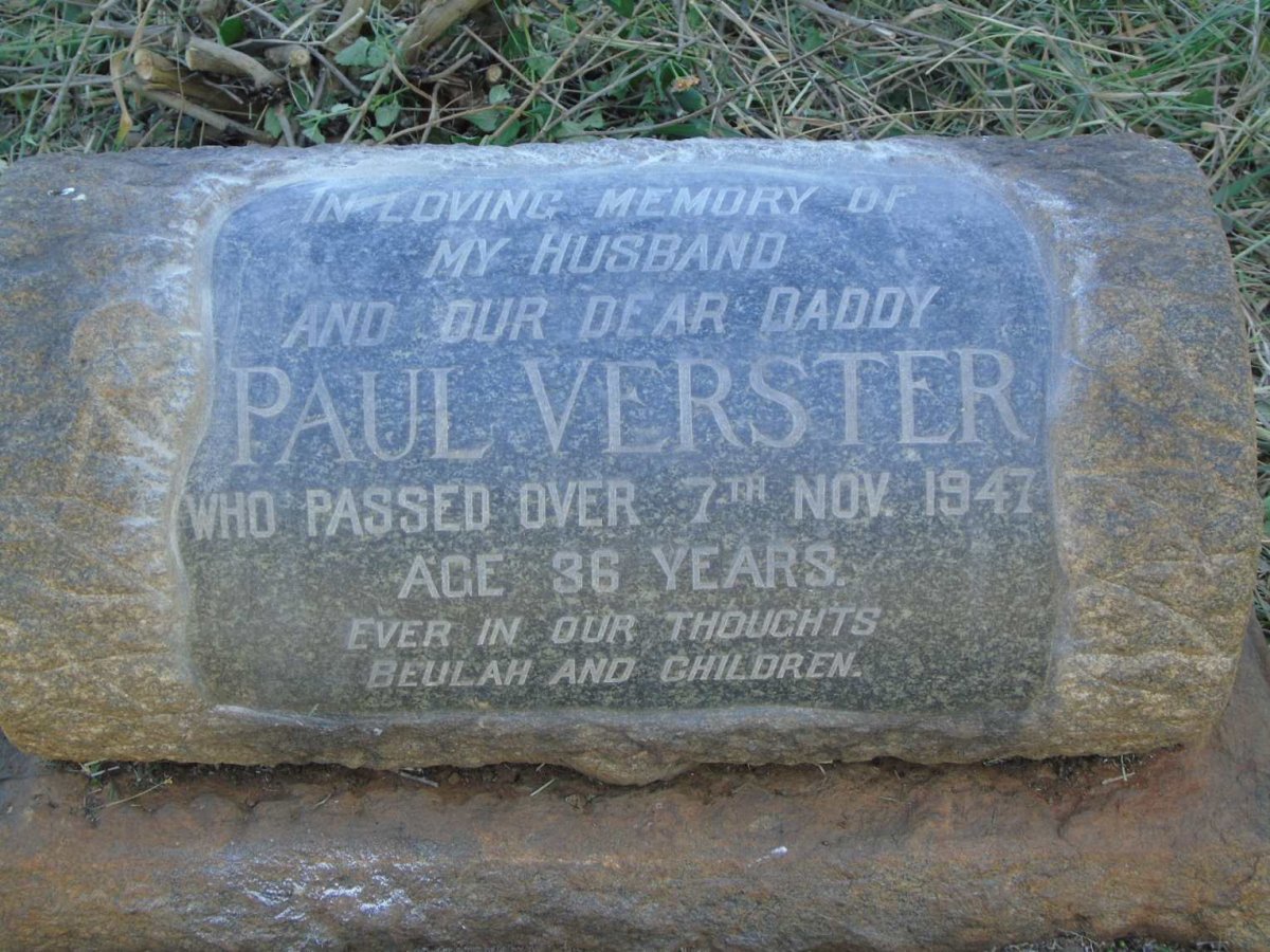 VERSTER Paul -1947