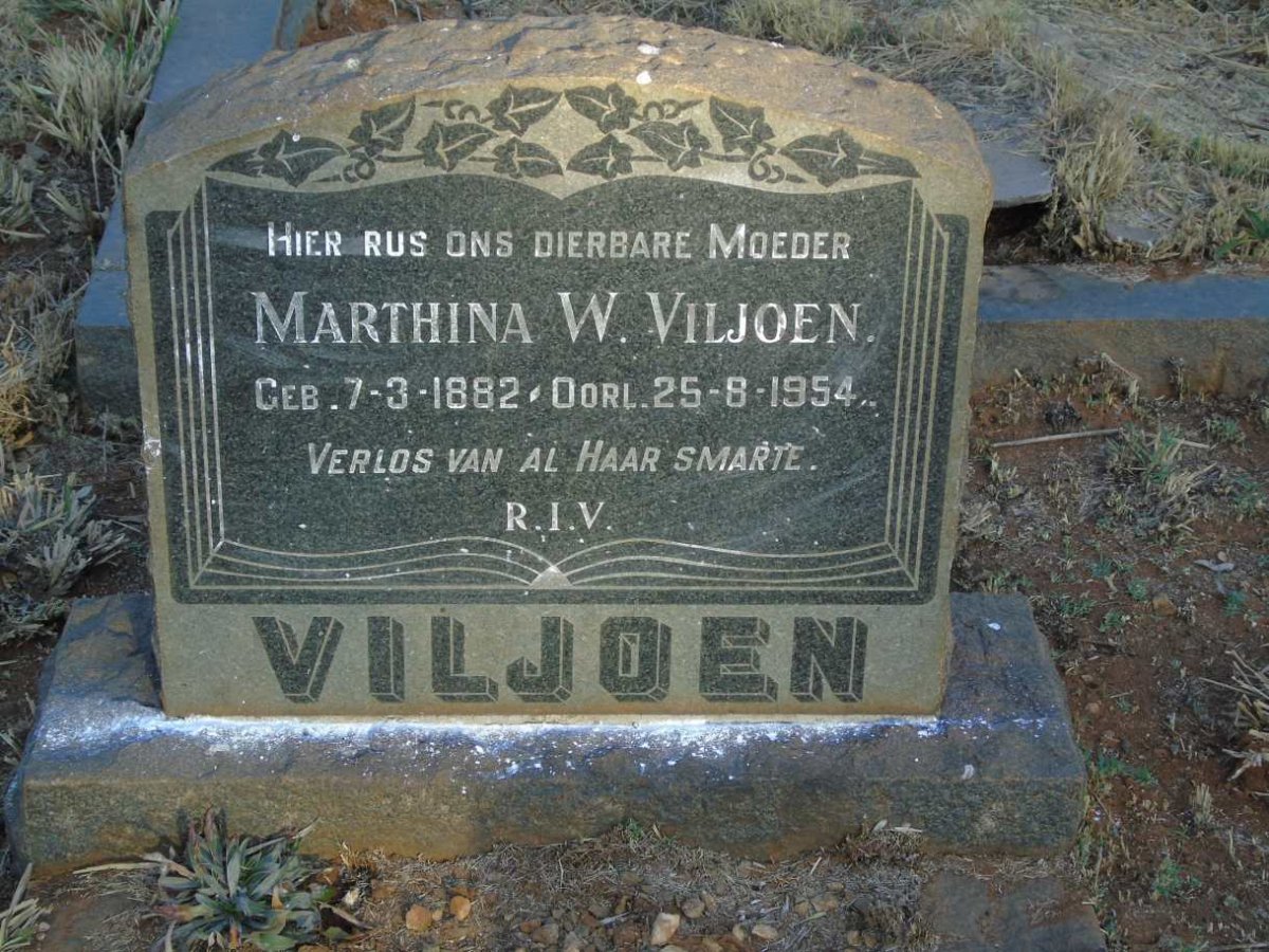 VILJOEN Marthina W. 1882-1954
