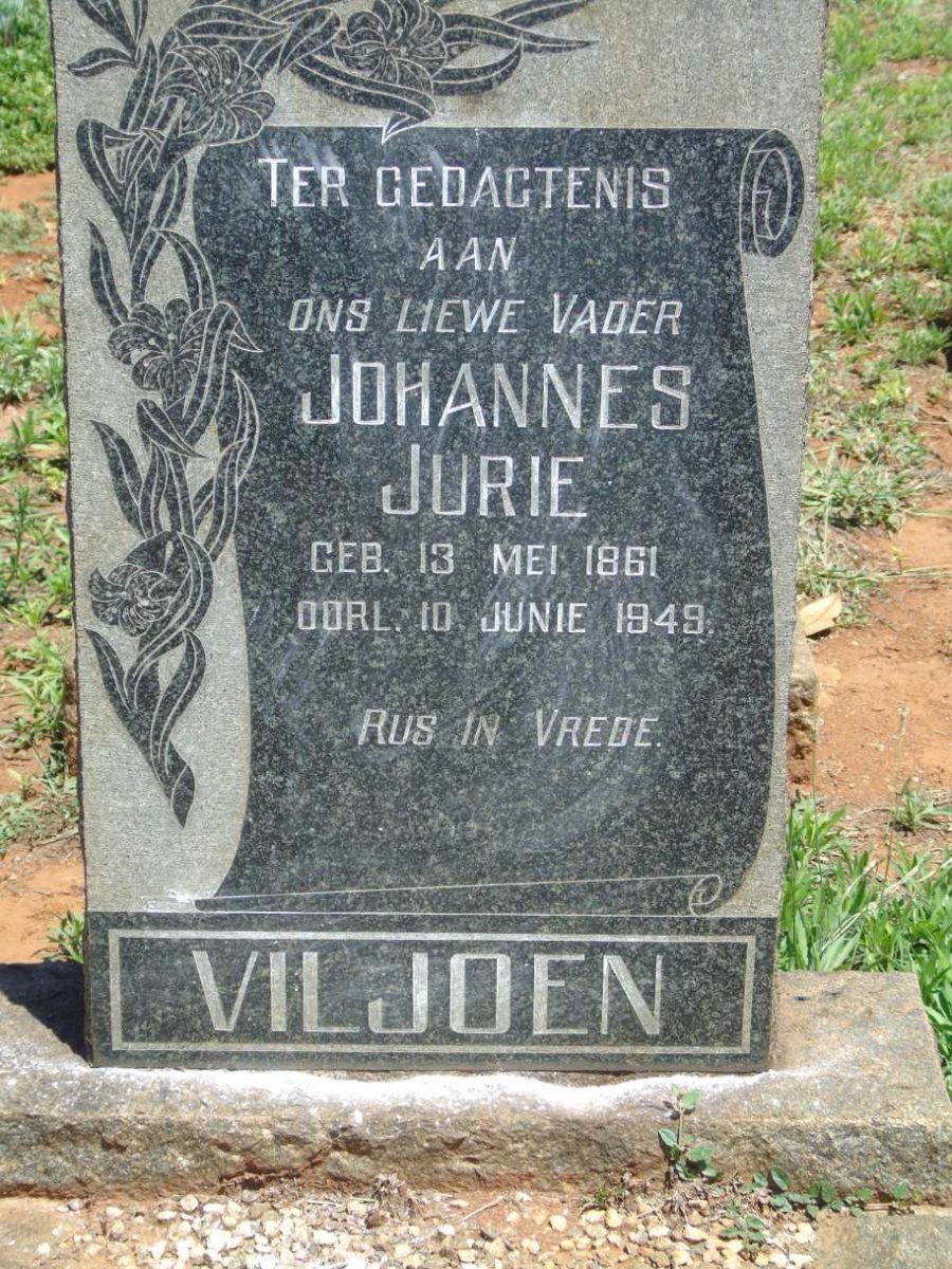 VILJOEN Johannes Jurie 1861-1949