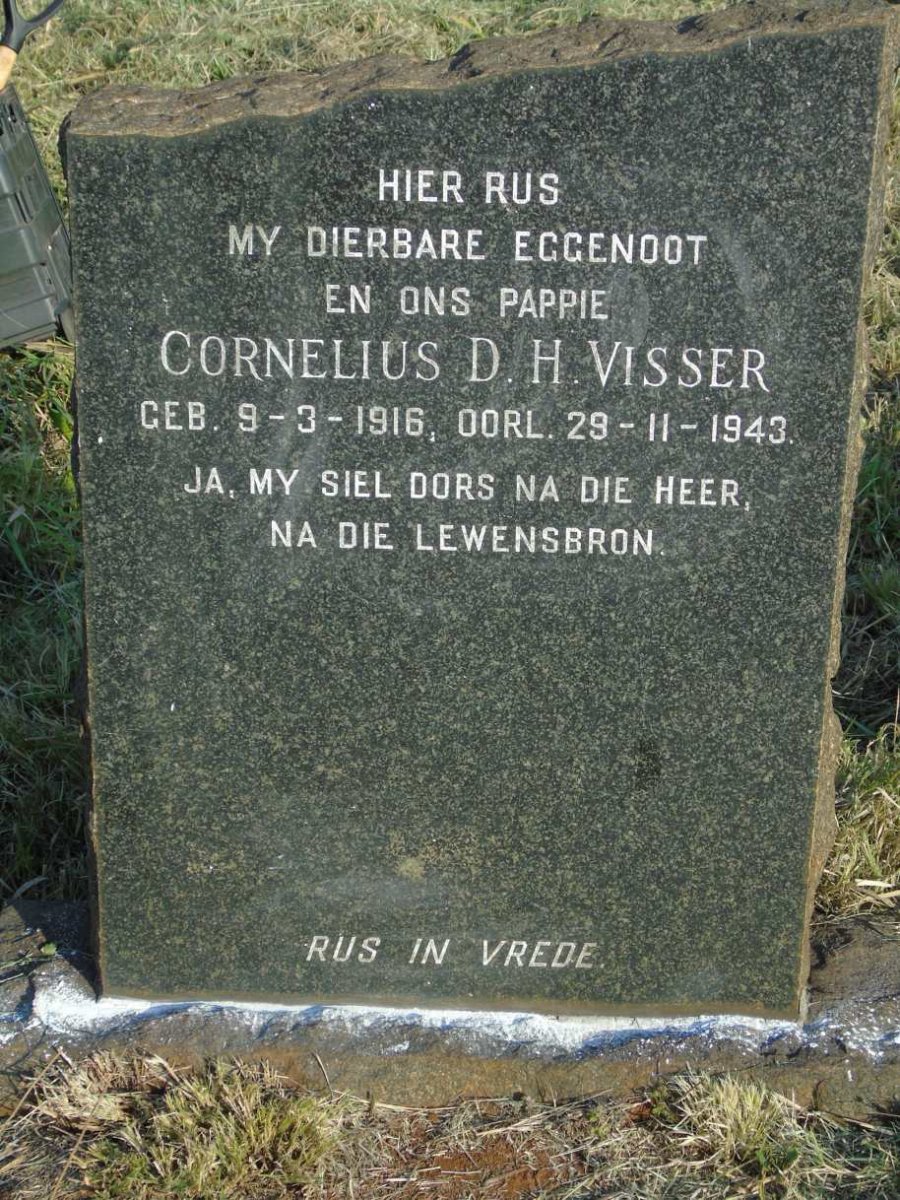 VISSER Cornelius D.H. 1916-1943