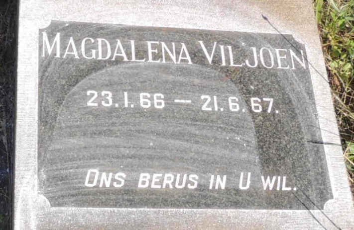 VILJOEN Magdalena 1966-1967