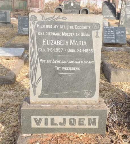 VILJOEN Elizabeth Maria 1897-1955