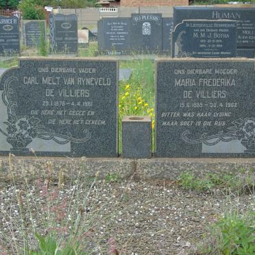 VILLIERS Carl Melt Van Ryneveld, de 1878-1961 &amp; Maria Frederika 1885-1962
