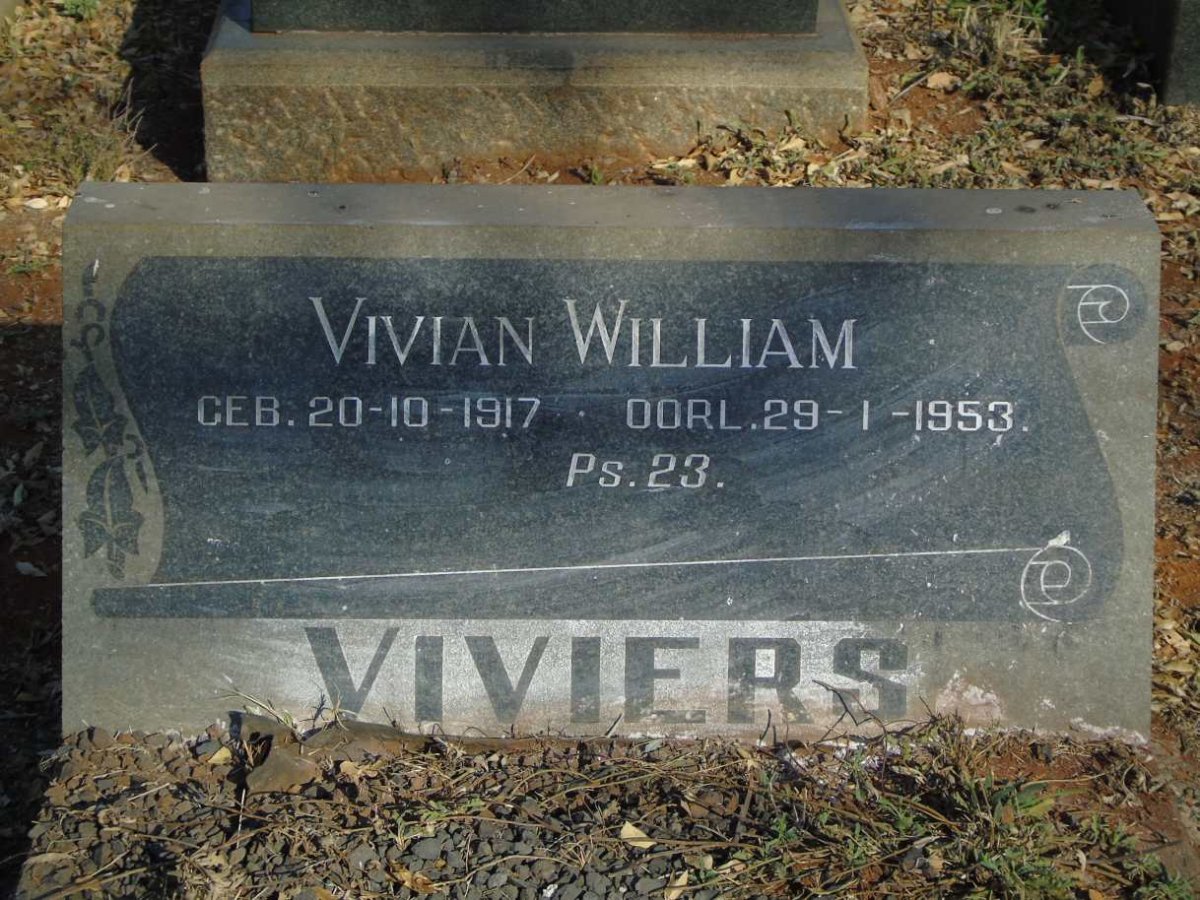 VIVIERS Vivian William 1917-1953