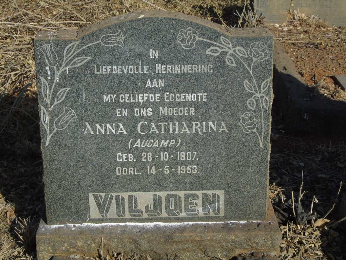 VILJOEN Anna Catharina nee AUCAMP 1907-1953