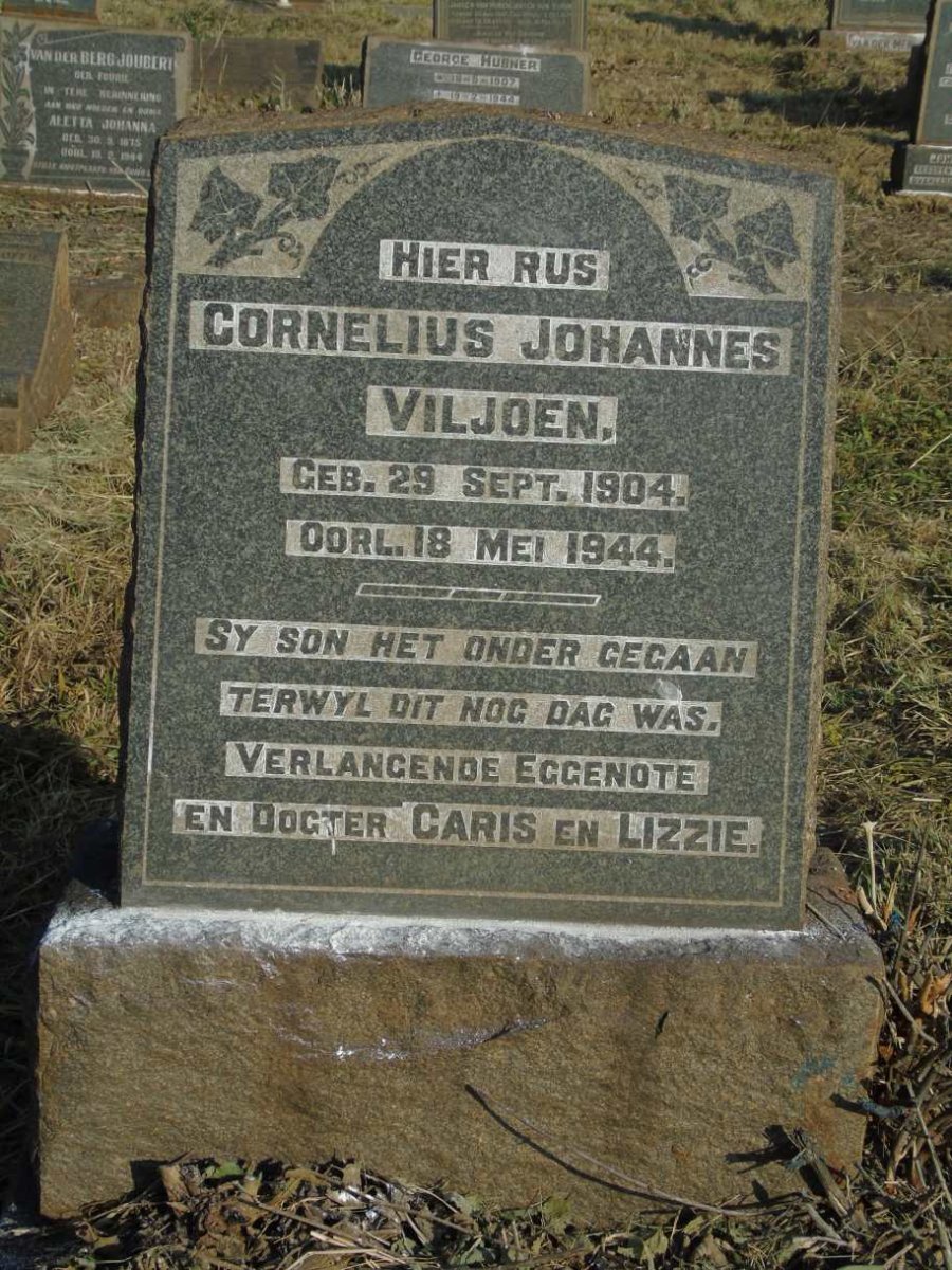 VILJOEN Cornelius Johannes 1904-1944