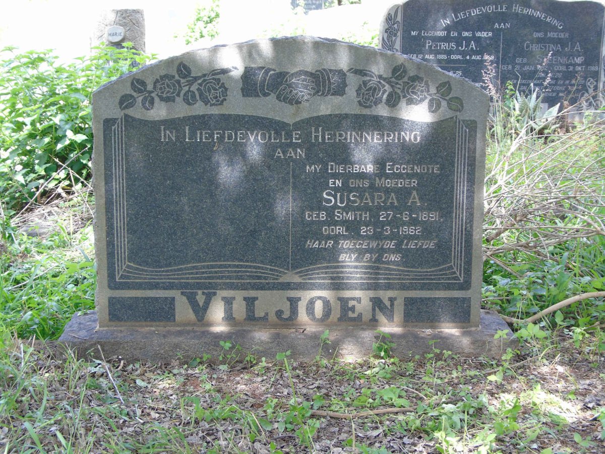 VILJOEN Susara A. nee SMITH 1891-1962