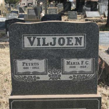 VILJOEN Petrus 1881-1953 & Maria F.C. 1886-1958
