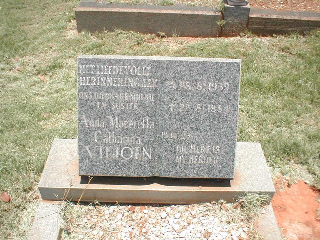 VILJOEN Anna Mageretta Catharina 1939-1984