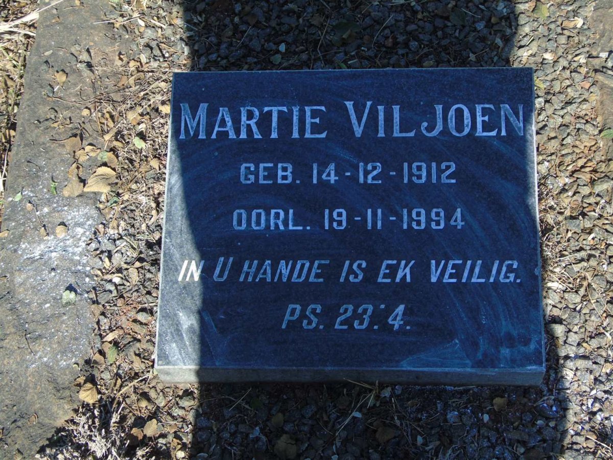 VILJOEN Martie 1912-1994