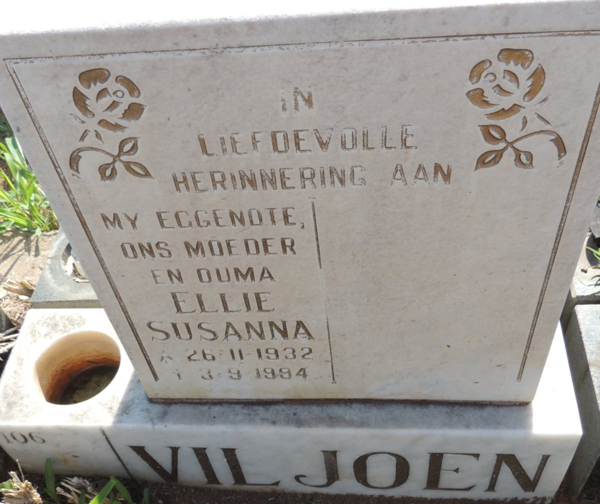 VILJOEN Ellie Susanna 1932-1994