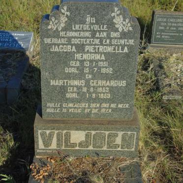 VILJOEN Jacoba Petronella Hendrina 1951-1952 :: VILJOEN Marthinus Gerhardus 1953-1953