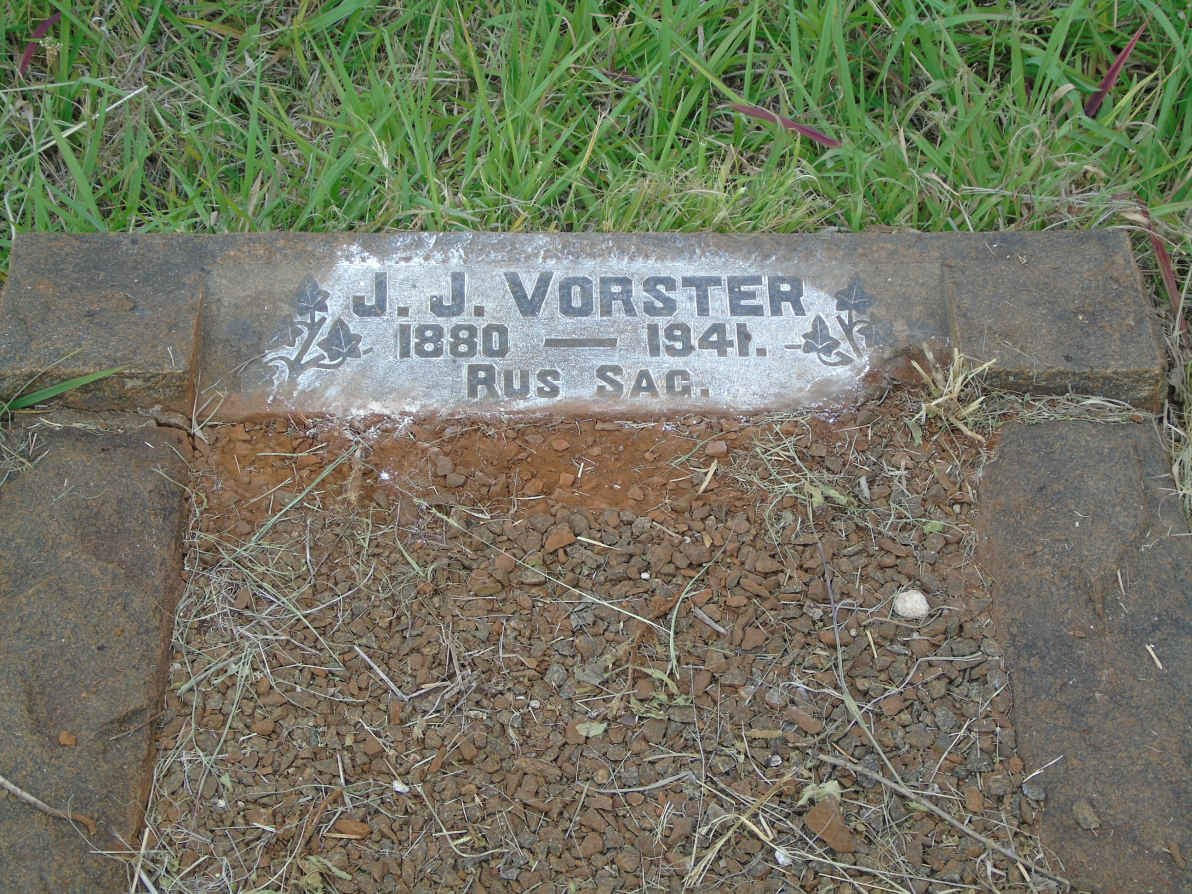 VORSTER J.J. 1880-1941