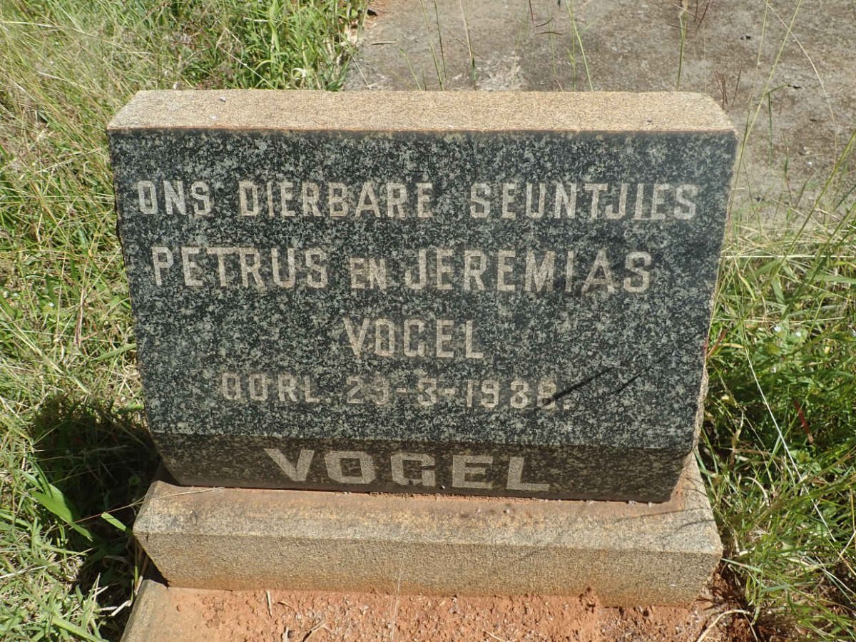 VOGEL Petrus -1938 :: VOGEL Jeremias -1938