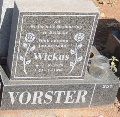 VORSTER Wickus 1979-1998