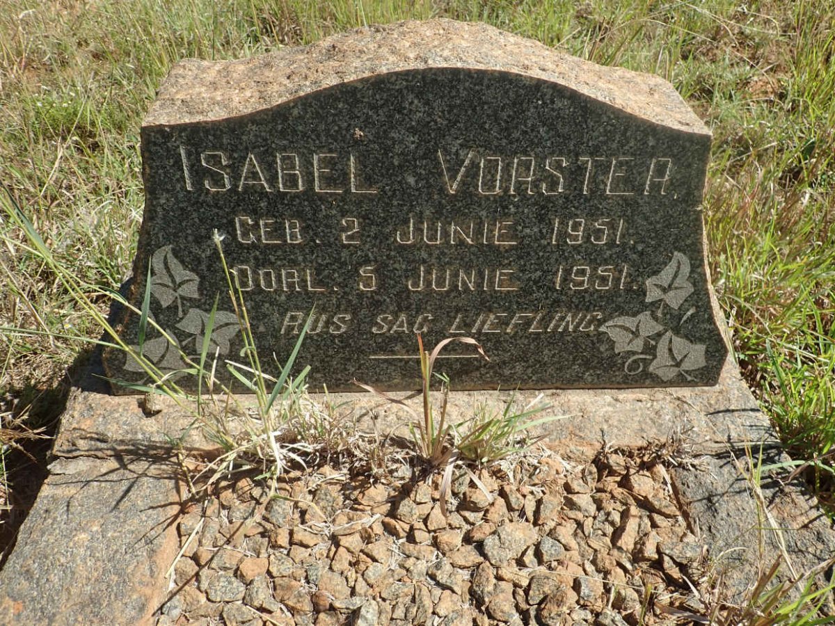 VORSTER Isabel 1951-1951