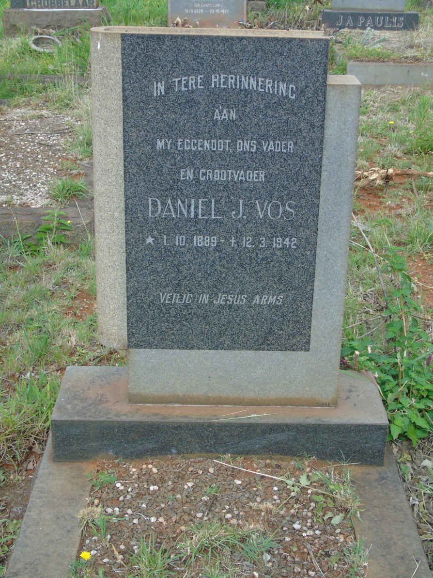 VOS Daniel J. 1889-1942