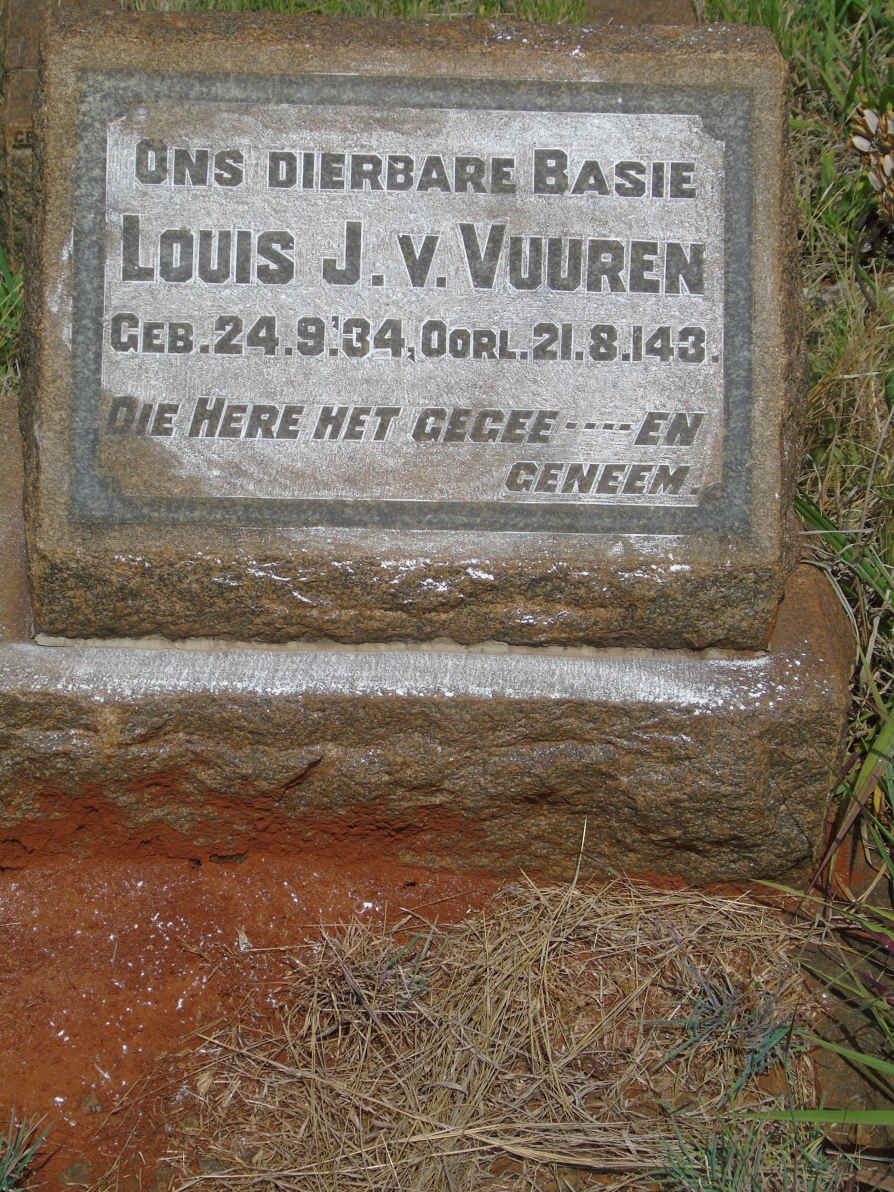 VUUREN Louis, J. v. 1934-1943