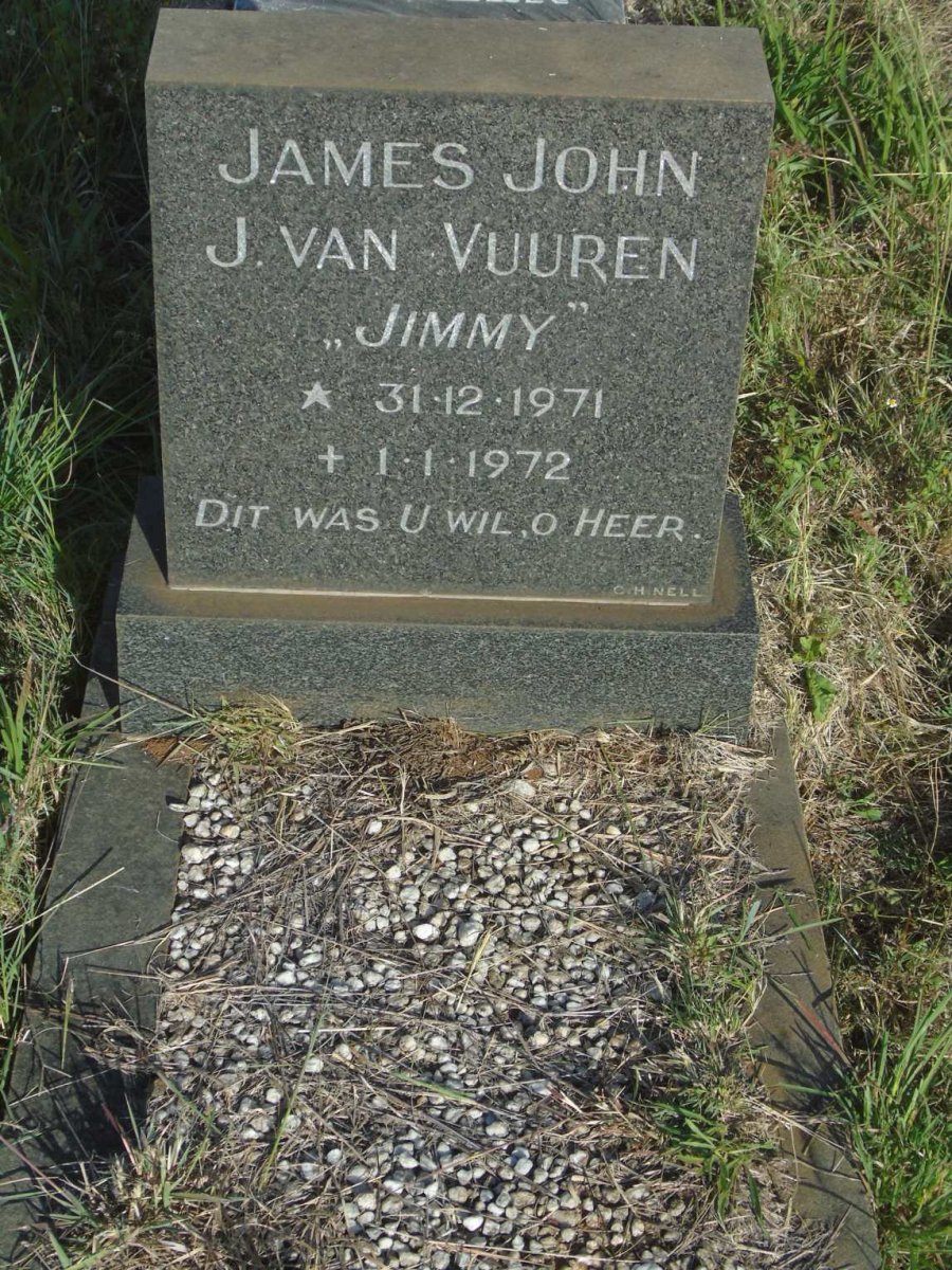 VUUREN James John, J. van 1971-1972