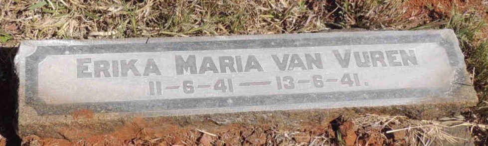 VUREN Erika Maria, van 1941-1941