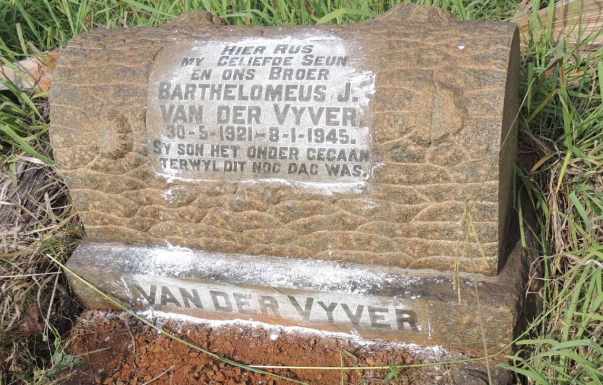 VYVER Barthelomeus J., van der 1921-1945