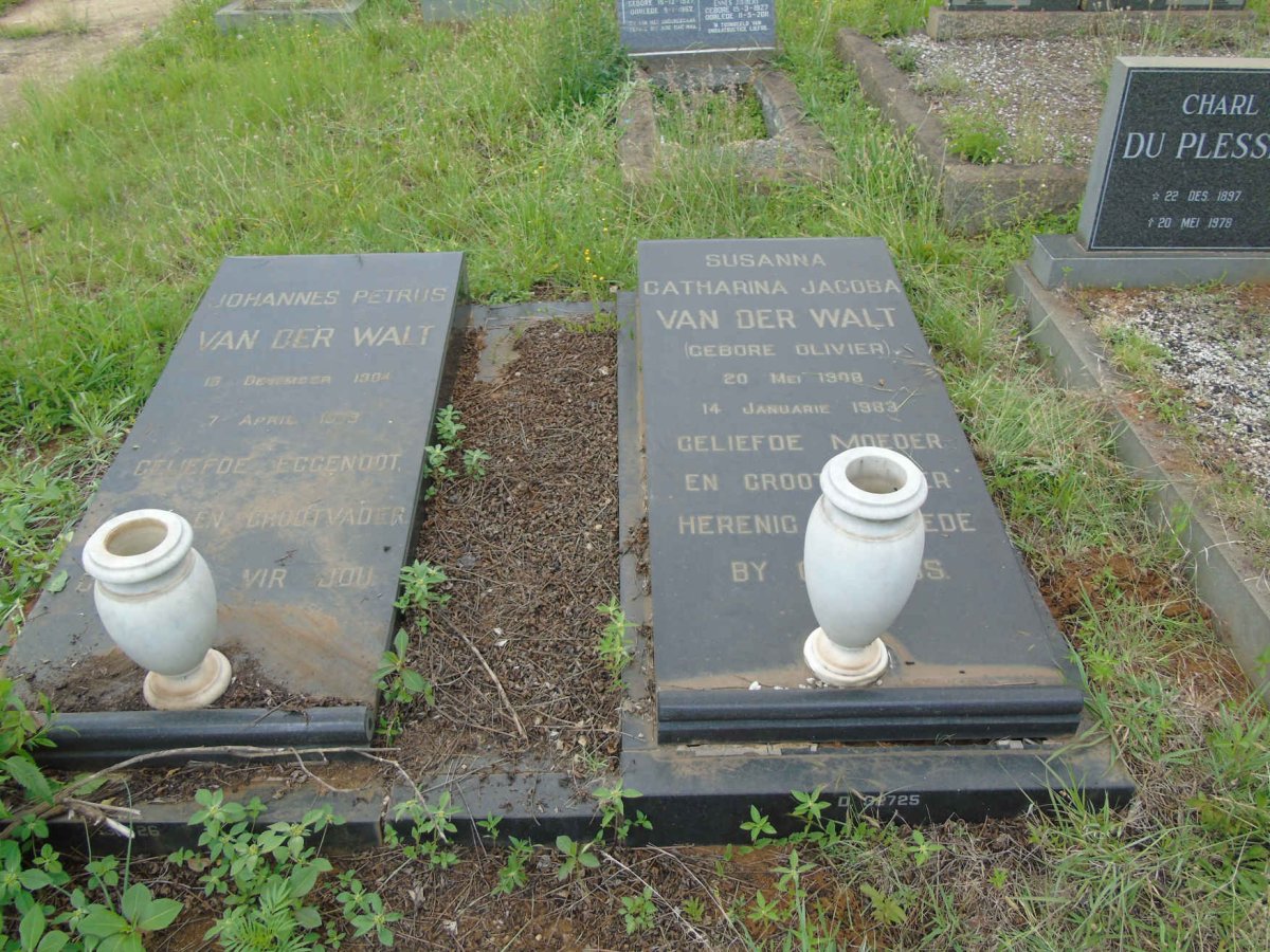 WALT Johannes Petrus, van der 1904-1979 &amp; Susanna Catharina Jacoba OLIVIER 1908-1983 _1