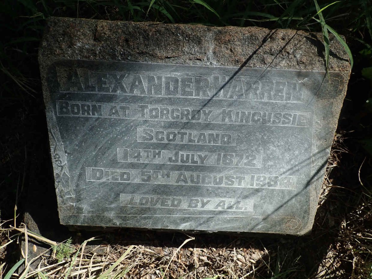 WARREN Alexander 1872-1934