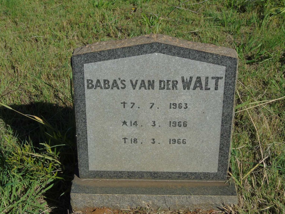 WALT, van der -1963 :: VAN DER WALT 1966-1966