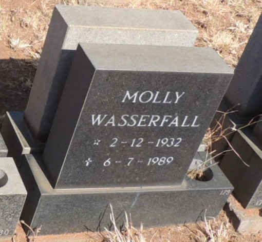 WASSERFALL Molly 1932-1989