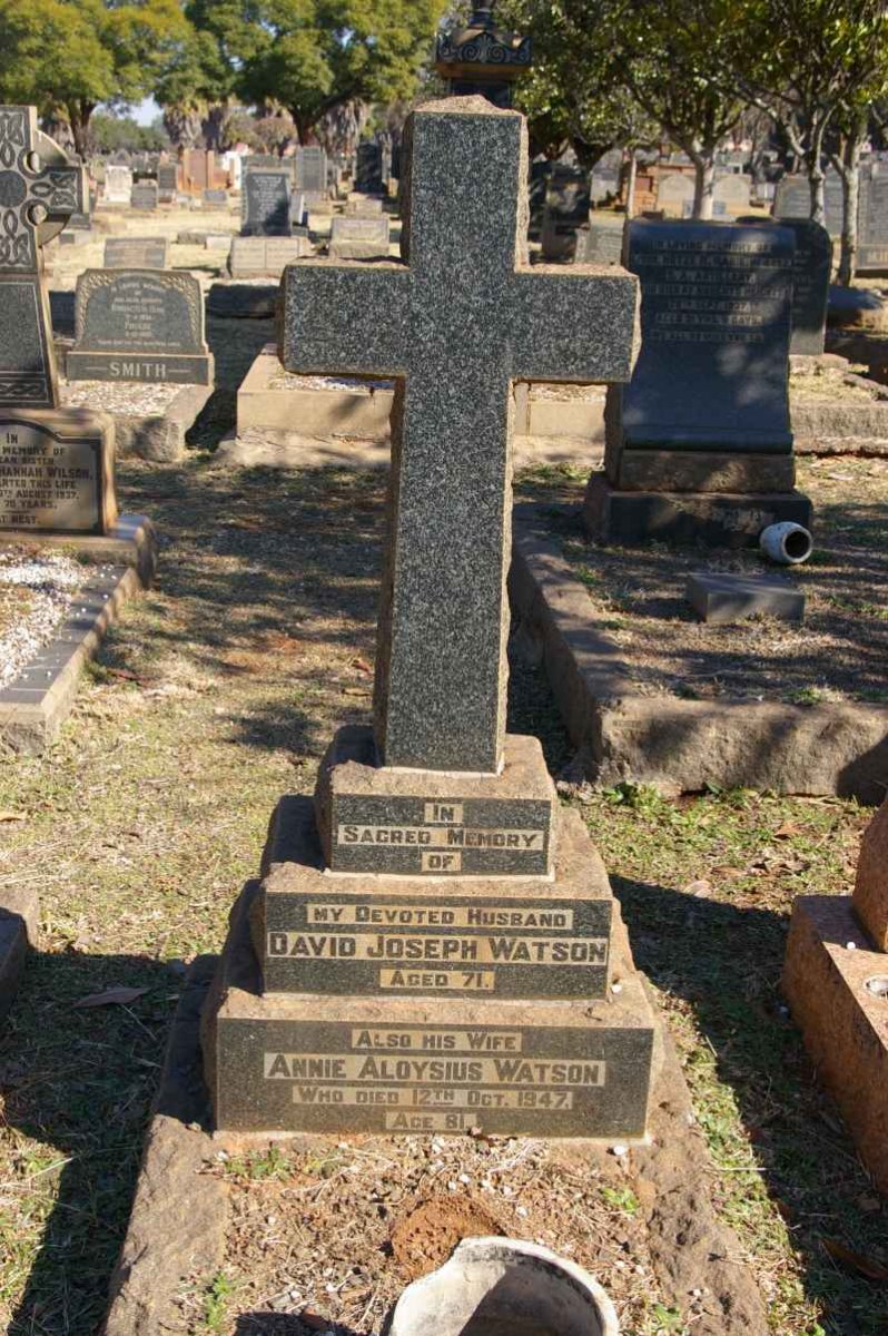 WATSON David Joseph &amp; Annie Aloysius -1947
