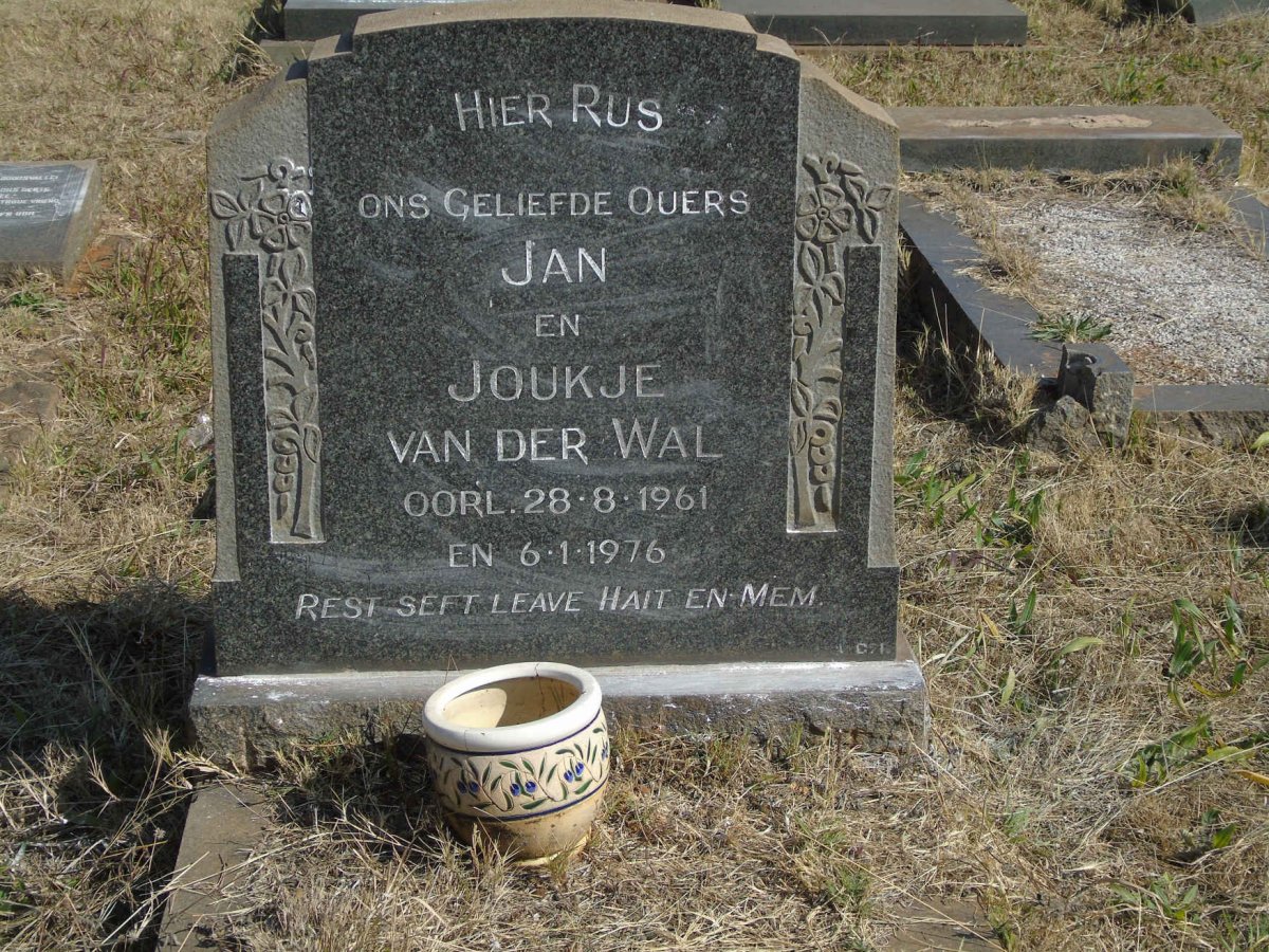 WAL Jan, van der -1961 &amp; Joukje -1976