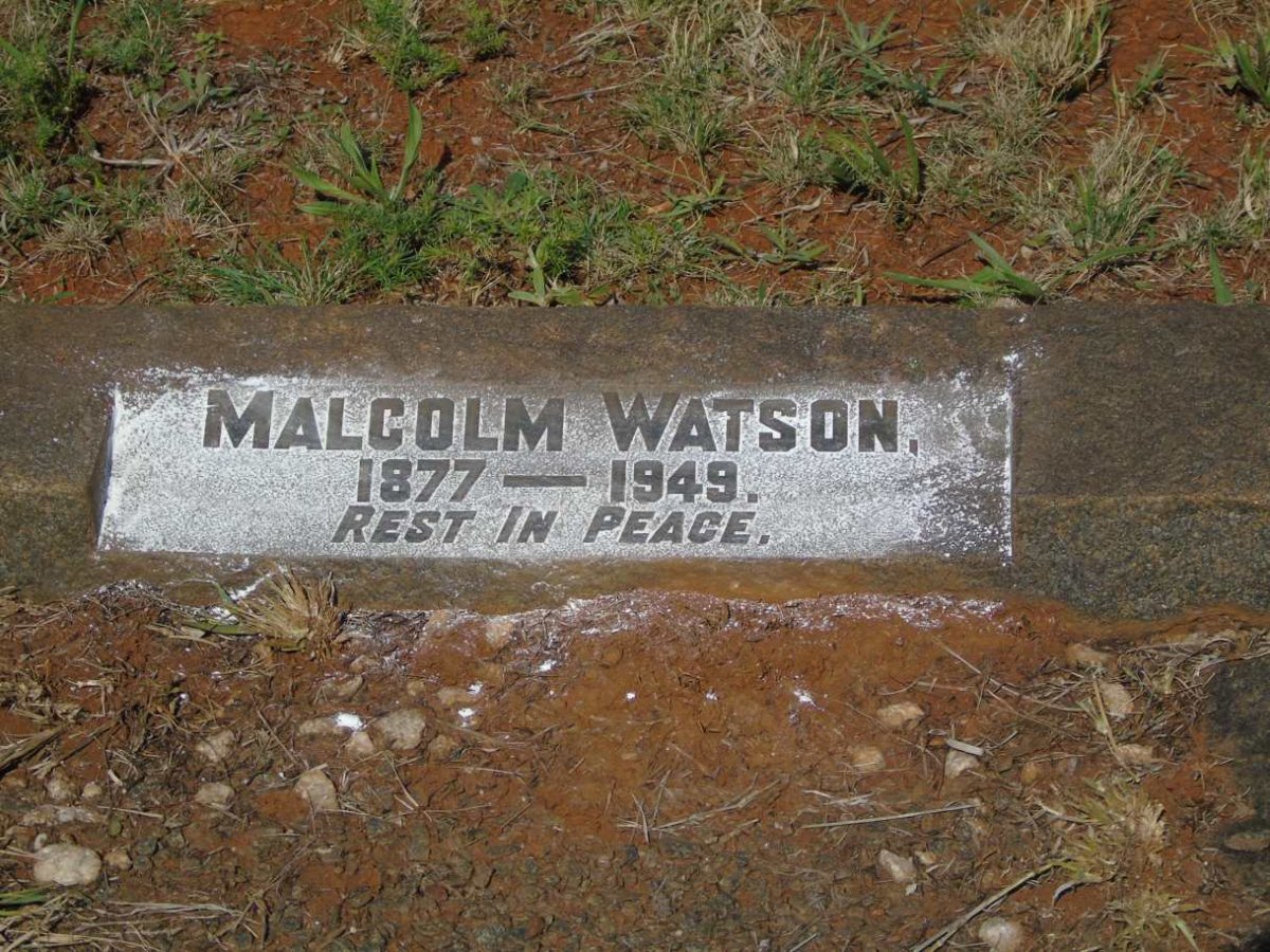 WATSON Malcolm 1877-1949