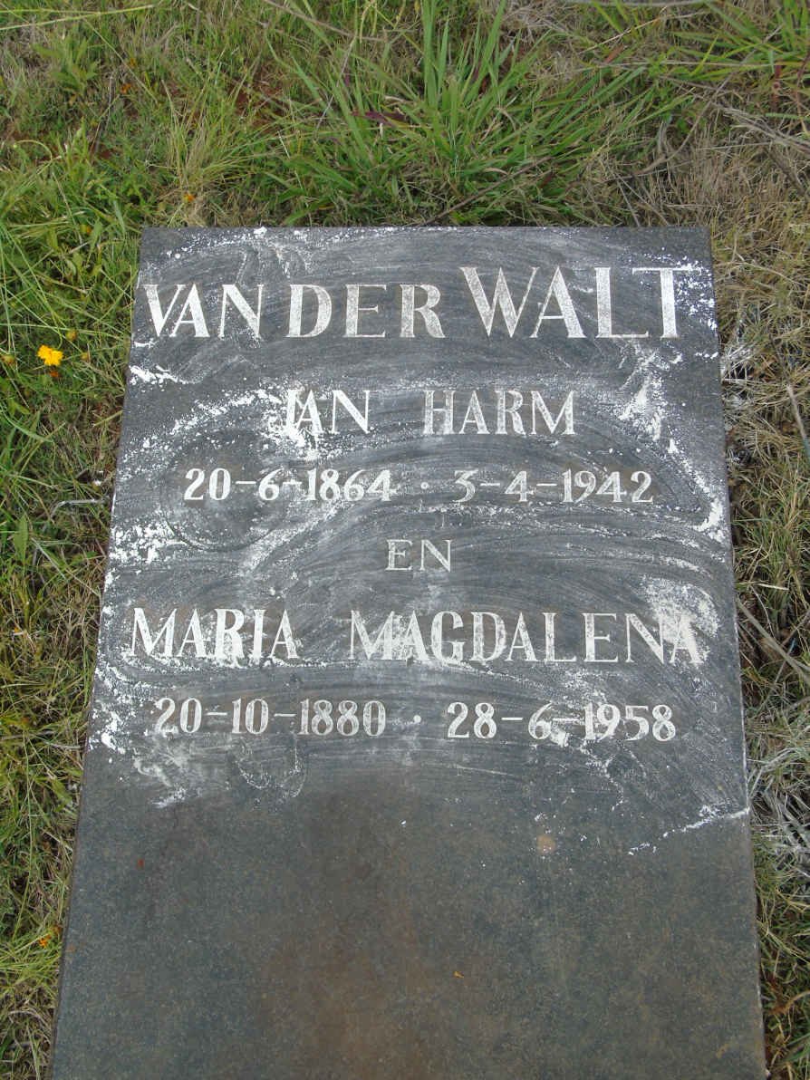 WALT Jan Harm, van der 1864-1942 &amp; Maria Magdalena 1880-1958