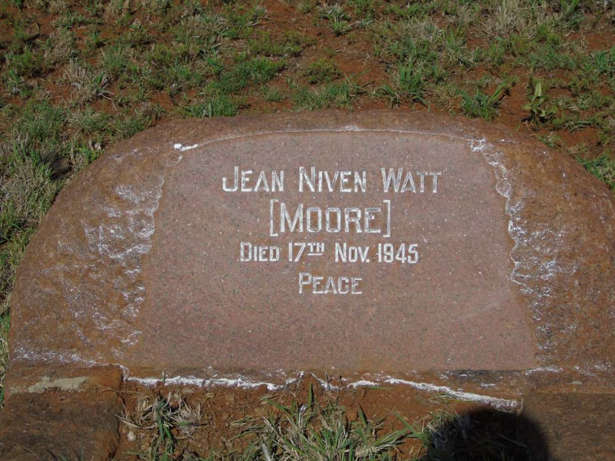 WATT Jean Niven nee MOORE -1945