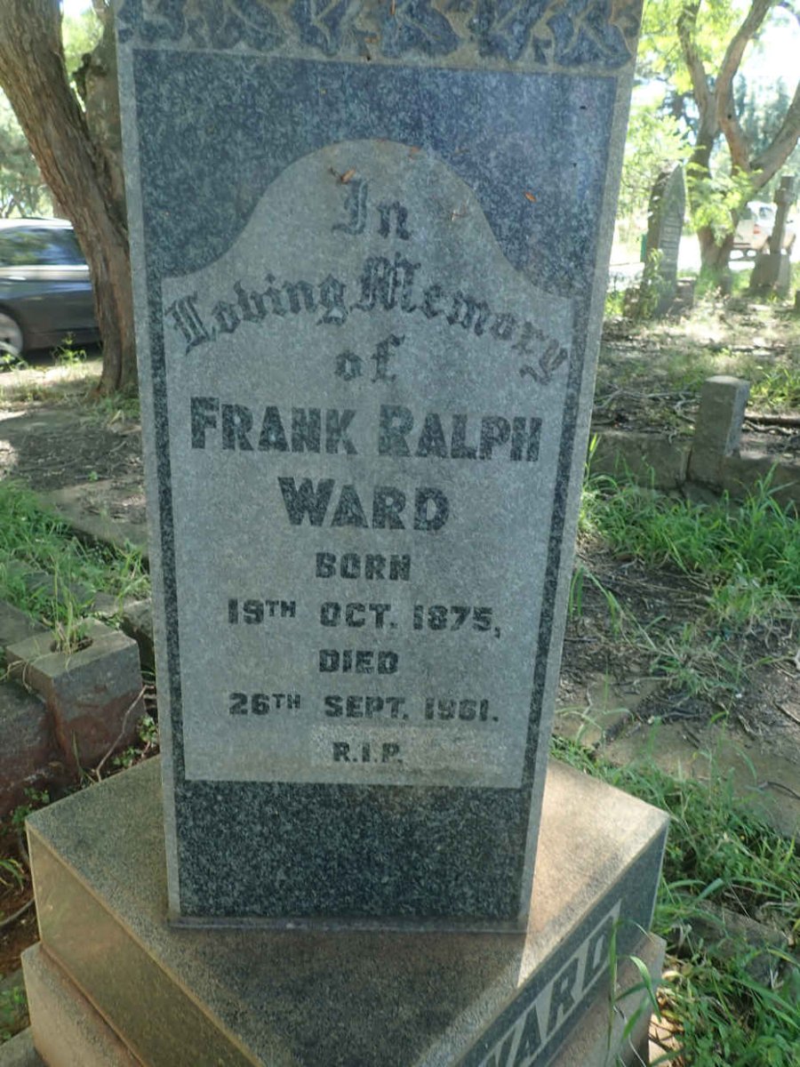 WARD Frank Ralph 1875-1951