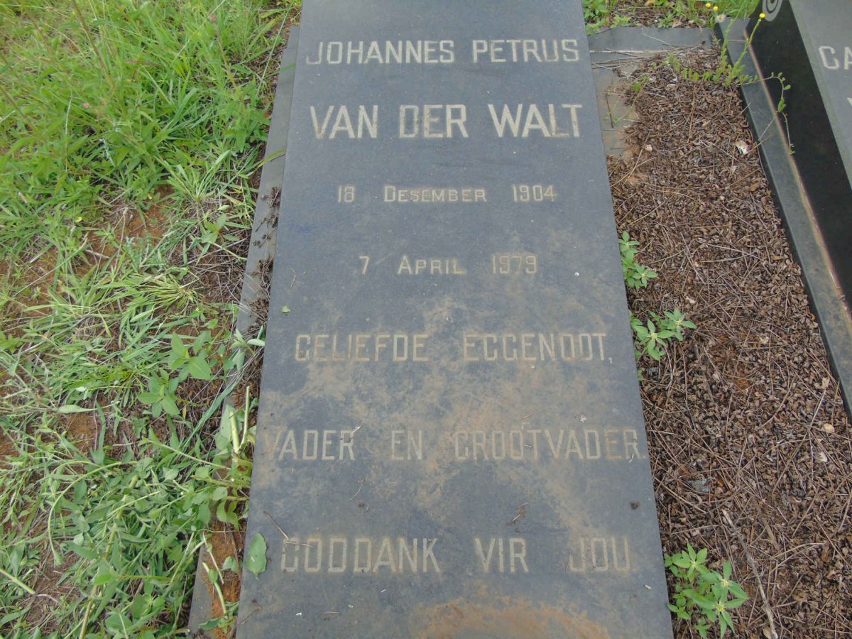 WALT Johannes Petrus, van der 1904-1979 &amp; Susanna Catharina Jacoba OLIVIER 1908-1983 _2
