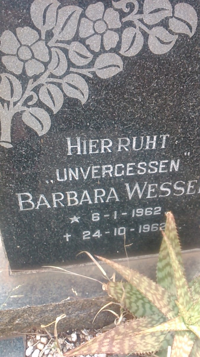 WESSE? Barbara 1962-1962