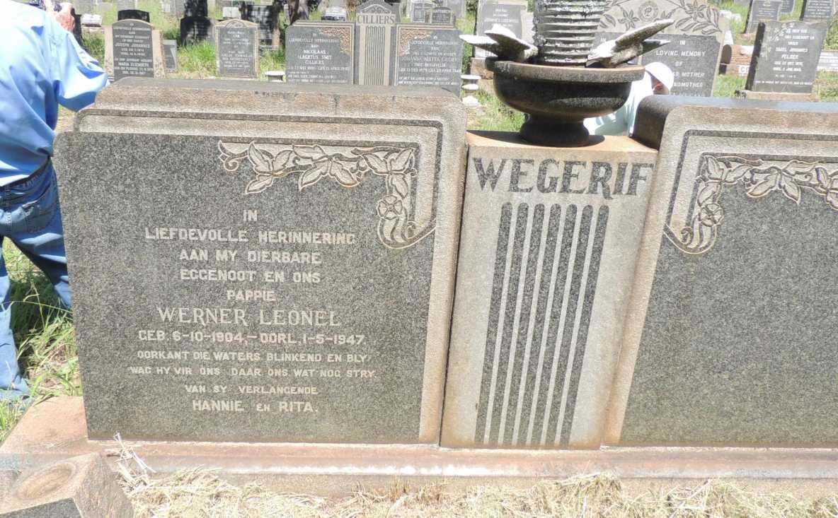 WEGERIF Werner Leonel 1904-1947