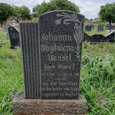 WESSEL Johanna Magdalena nee MARE 1905-1960