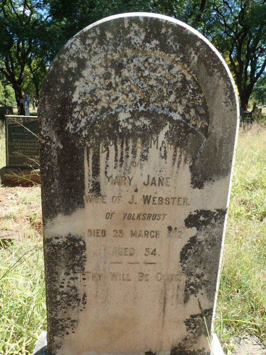 WEBSTER Mary Jane -1912