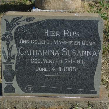 WESTHUIZEN Catharina Susanna, v.d. nee VENTER 1911-1965