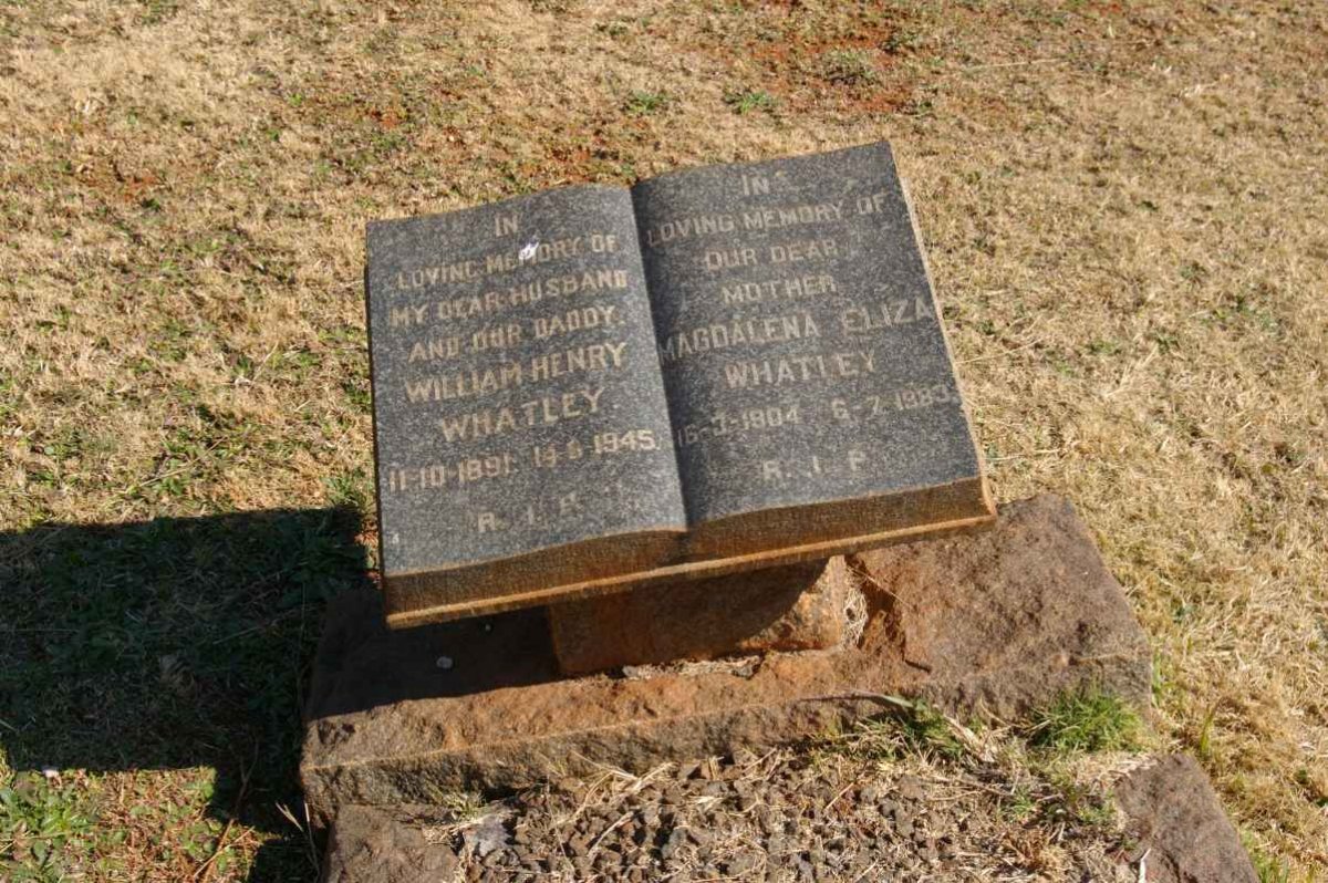 WHATLEY William Henry 1891-1945 &amp; Magdalena Eliza 1904-1983