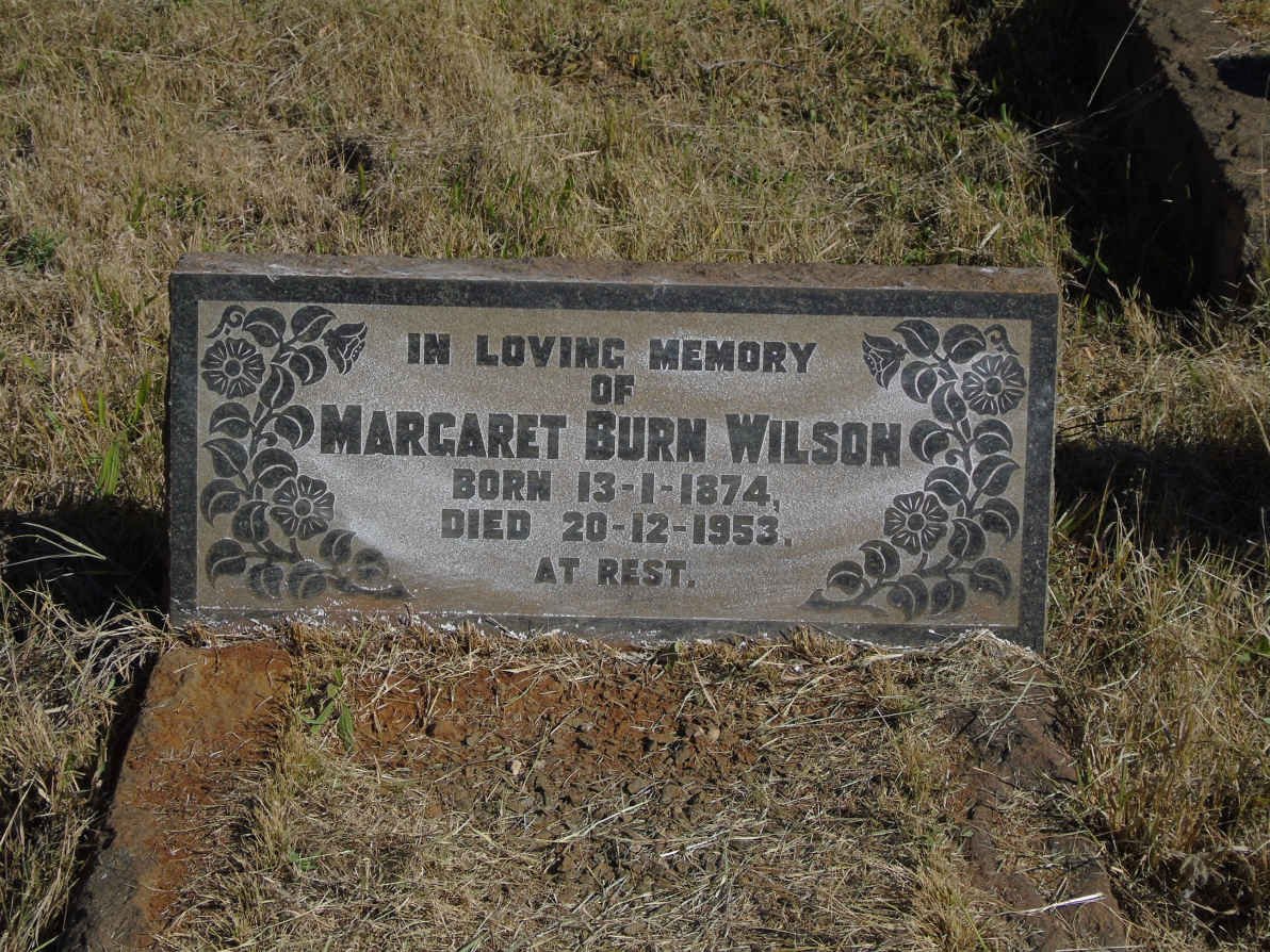 WILSON Margaret Burn 1874-1953