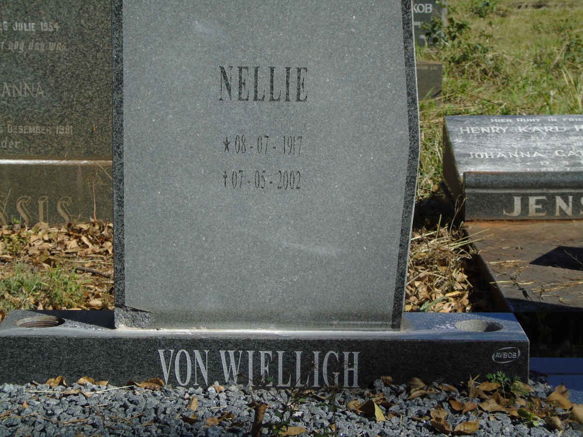 WIELLIGH Nellie, von 1917-2002